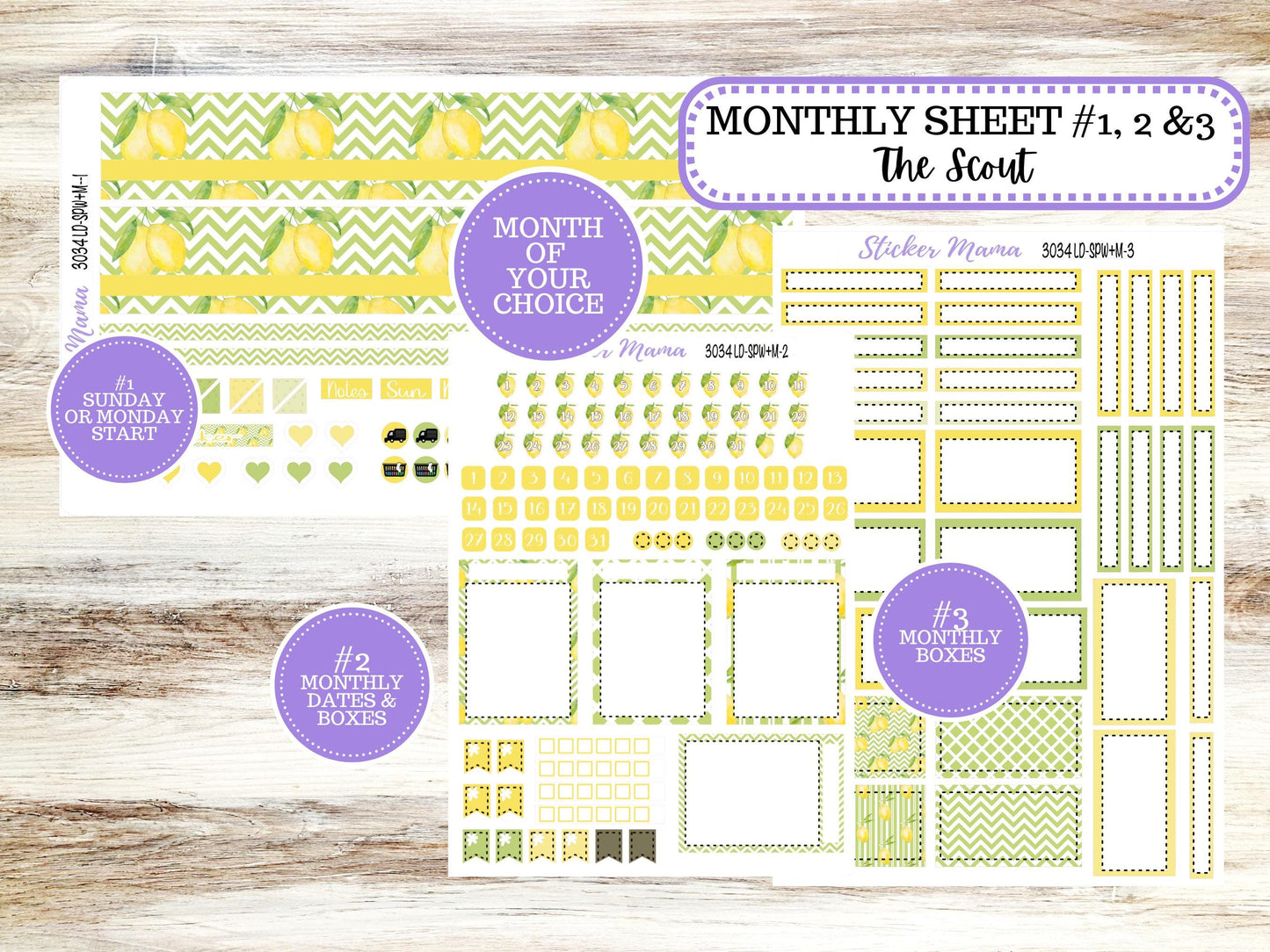 LD Small "The Scout" || PORTRAIT Weekly + Monthly Planner Kit #3034 || Fresh Squeeze || Laurel Denise Kit Portrait  || 11-25