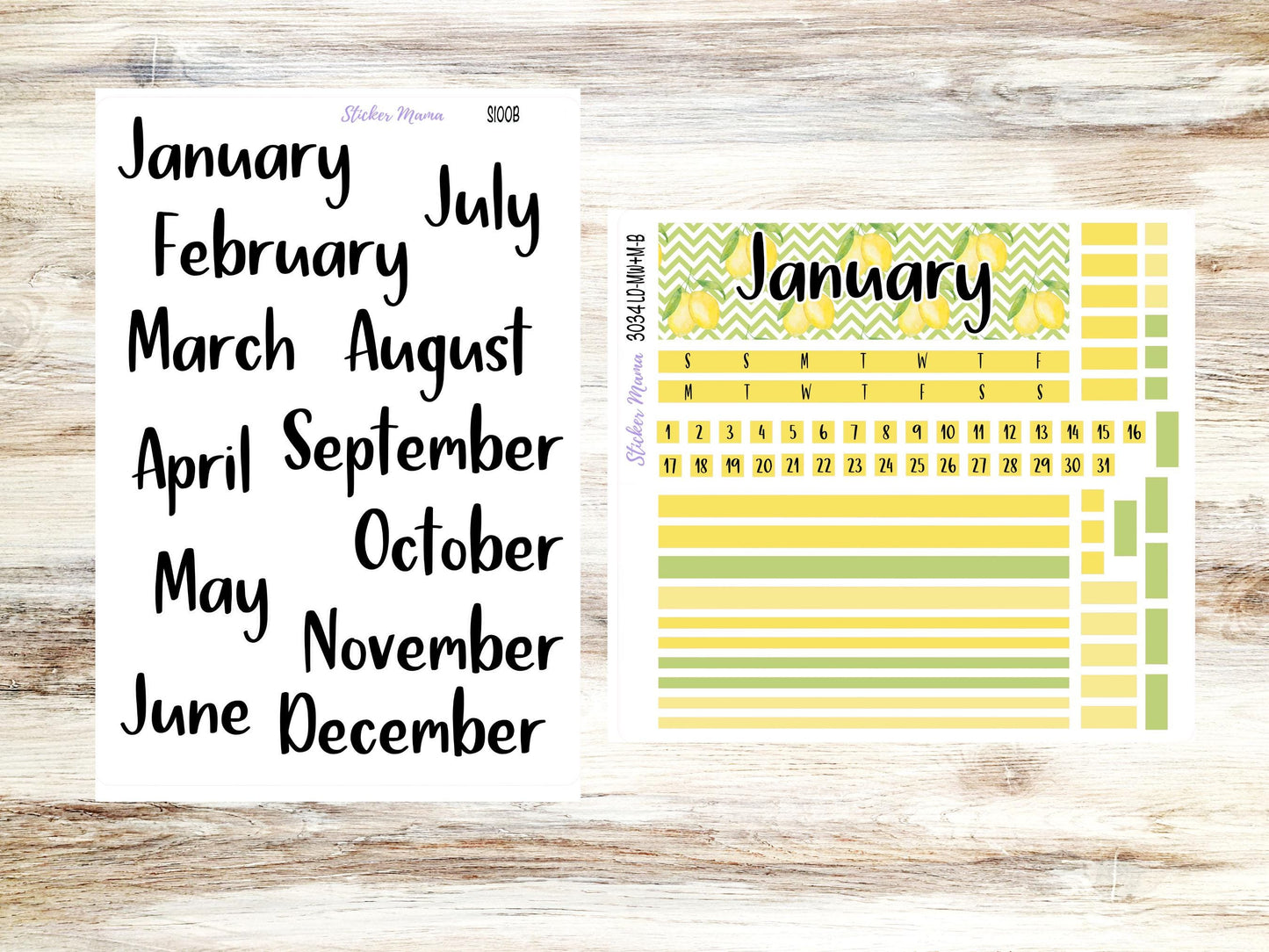 Banner Set || Laurel Denise Small Anne & Nancy || Mini Week + Month || Monthly Header Kit