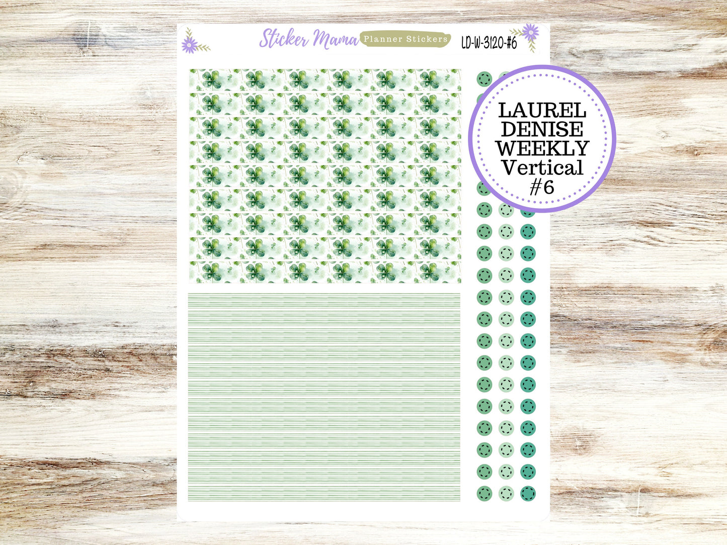 LAUREL DENISE PLANNER Kit #3120 || Laurel Denise Kit || Laurel Denise Stickers || Laurel Denise Horizontal Vertical || March
