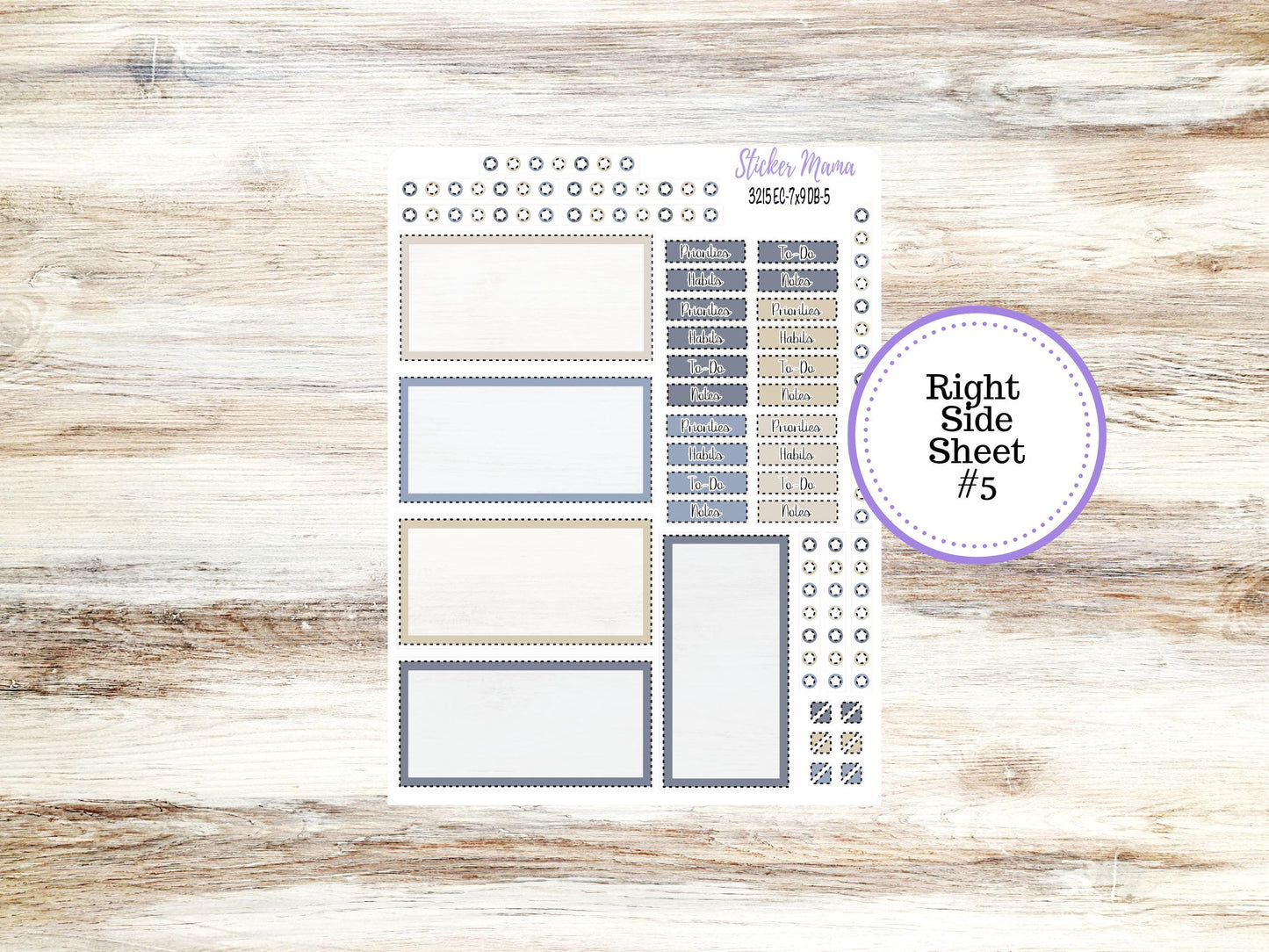 Erin Condren Dashboard Planner Sticker Kit | DB-3215 Charming Roses