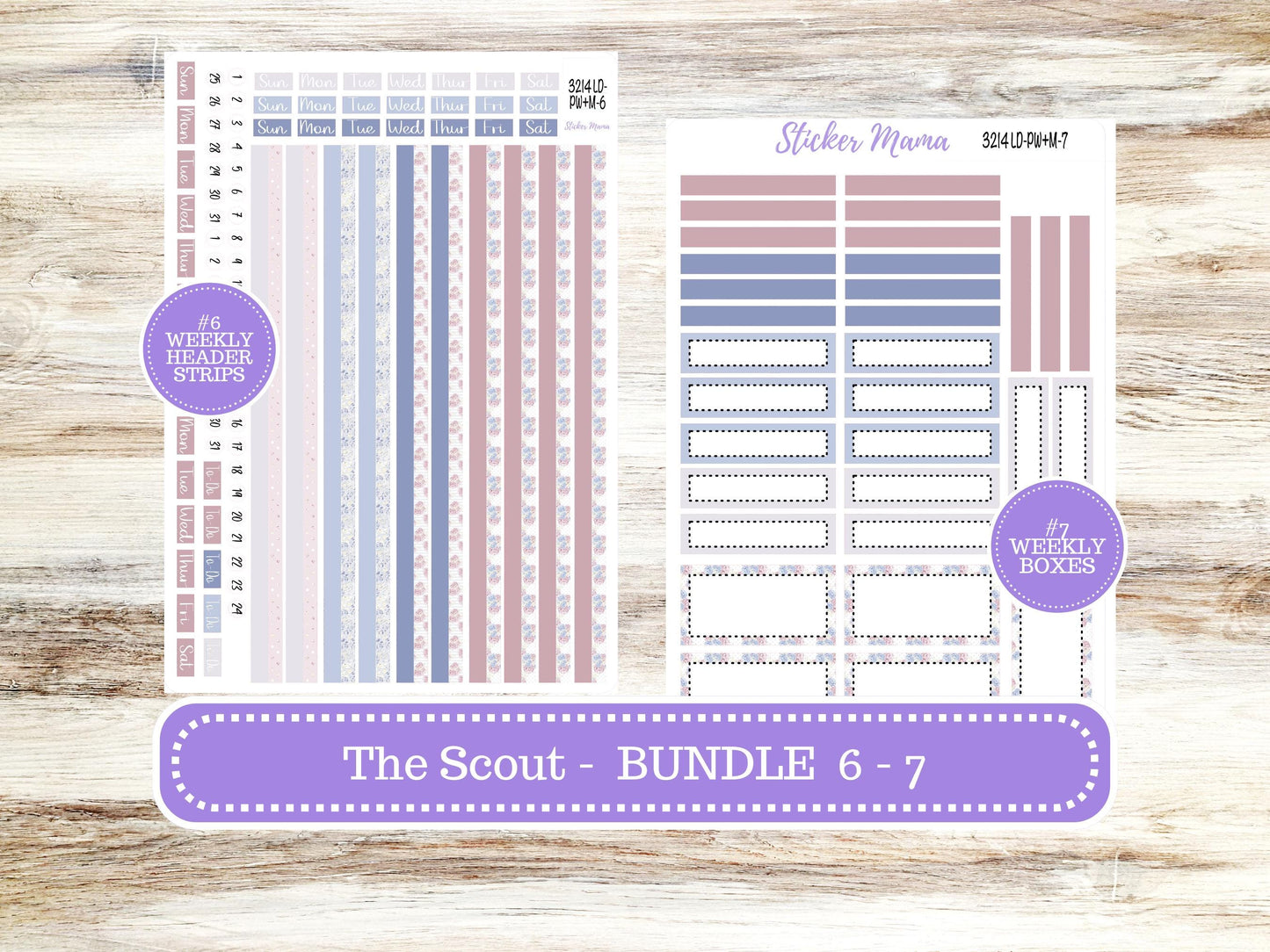 LD Large "The Scout" || PORTRAIT Weekly + Monthly Planner Kit #3121 || April Easter Petals || Laurel Denise Kit Portrait || 12-25