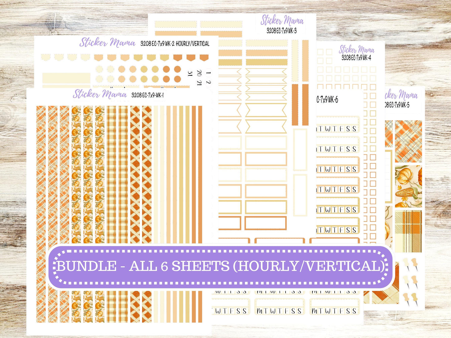 ERIN CONDREN Weekly Planner Kit WK-3208 || November || Weekly Planner Sticker Kit || Erin Condren ||