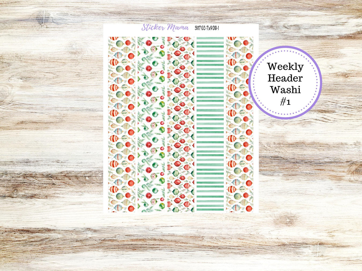 Erin Condren Dashboard Planner Kit 3210 | December Frosty Friends | 9-26