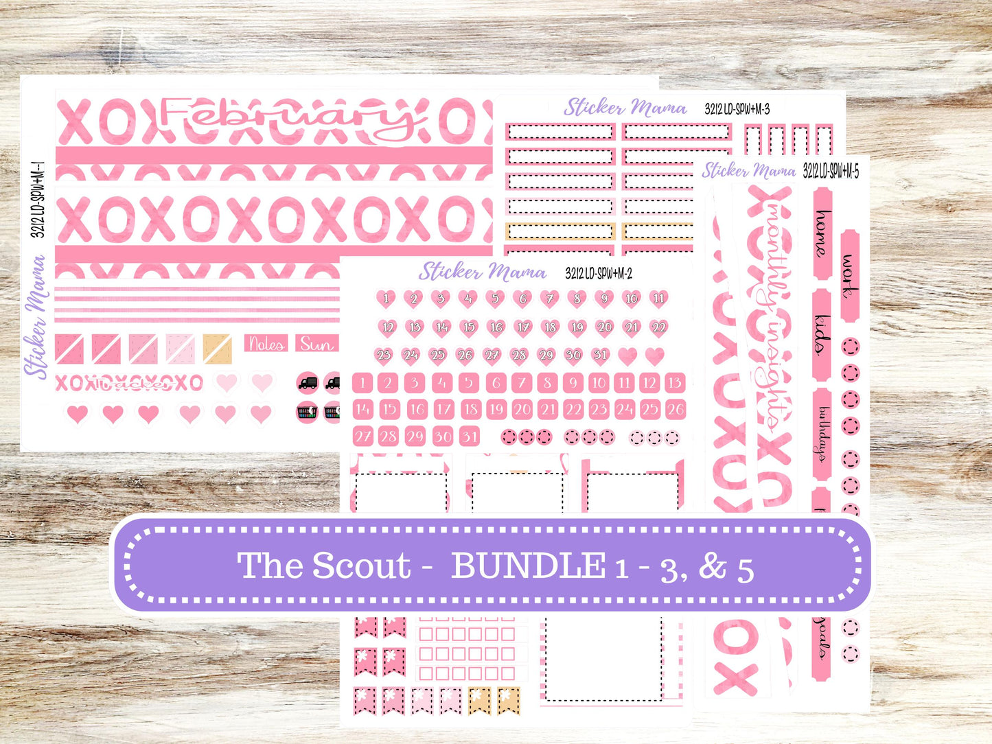 LD Small "The Scout" || PORTRAIT Weekly + Monthly Planner Kit #3212 || Love Notes || Laurel Denise Kit Portrait || February || 10-25