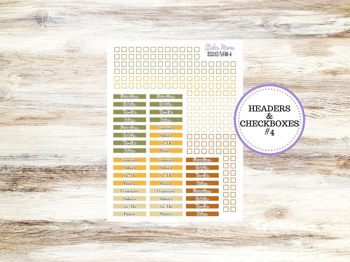 Erin Condren Weekly Planner Kit WK-3220 | Falling Colors