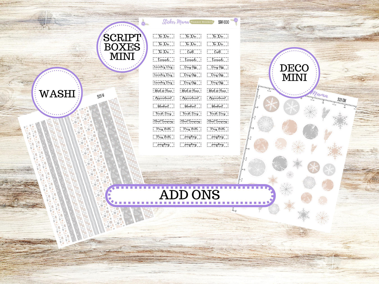 LD SMALL "The Anne" & "The Nancy" || MINI Week + Month Planner Kit #3211 || Laurel Denise Horizontal Vertical || Pastel Wonderland || 10-25