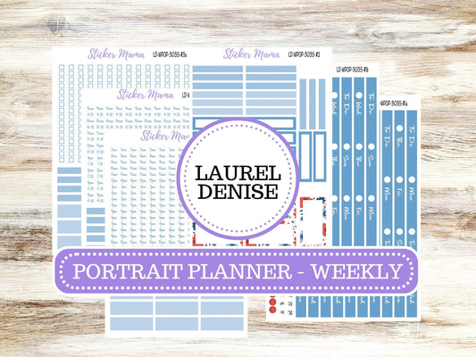 LAUREL DENISE Weekly PORTRAIT || Planner Kit #3035 || American Dream || Laurel Denise Kit || Laurel Denise Stickers ||  March 25