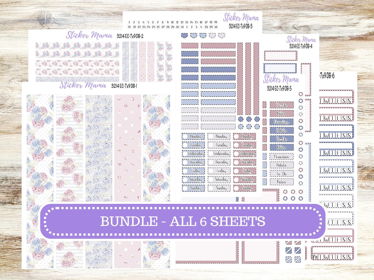 ERIN CONDREN Dashboard Planner Kit DB-3214 || April - Peony Palace || Dashboard Planner Sticker Kit || Erin Condren ||