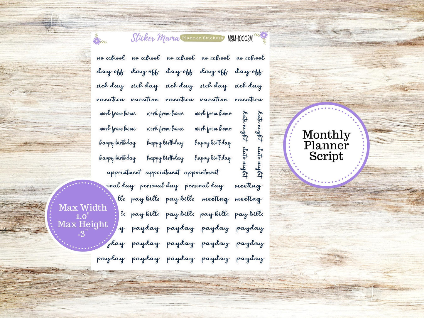 ERIN CONDRE Monthly Kit-3210 || A5 || Frosty Friends Stickers  || - ec December Monthly Kit - Monthly Planner Kits - Monthly Budget