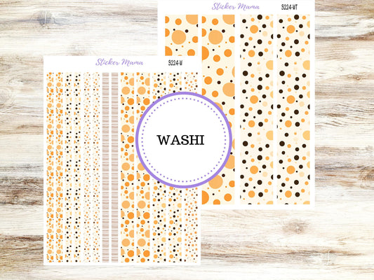 Washi Planner Stickers | 3224 Fall Polka Dots