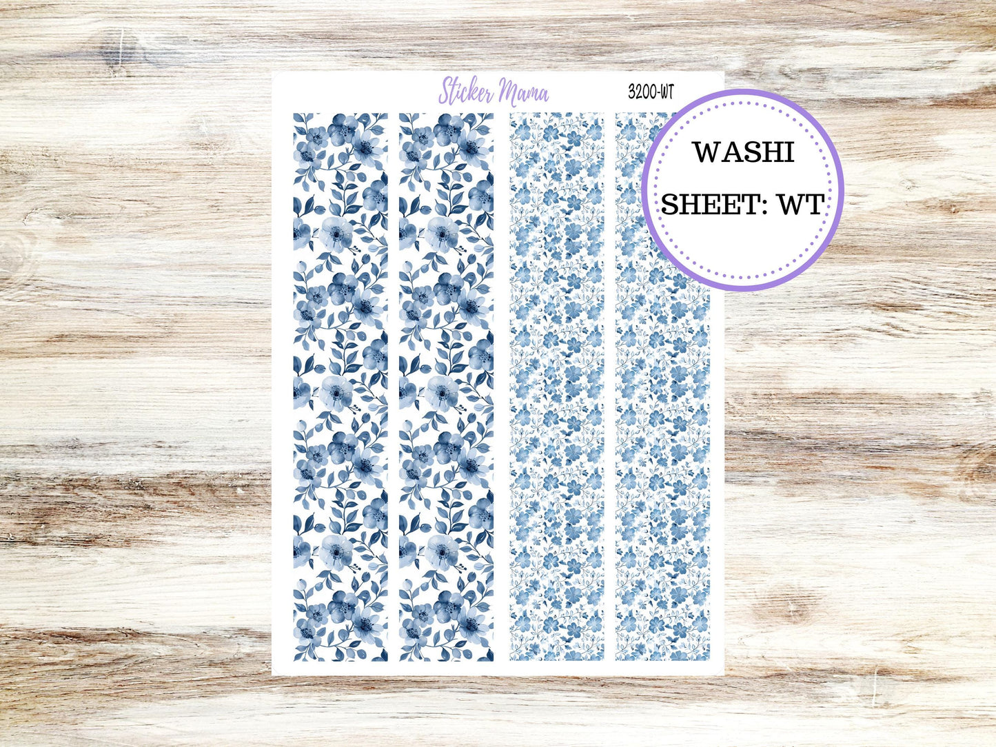 WASHI PLANNER STICKERS || 3200 || Cool Blue || Washi Stickers || Planner Stickers || Washi for Planners