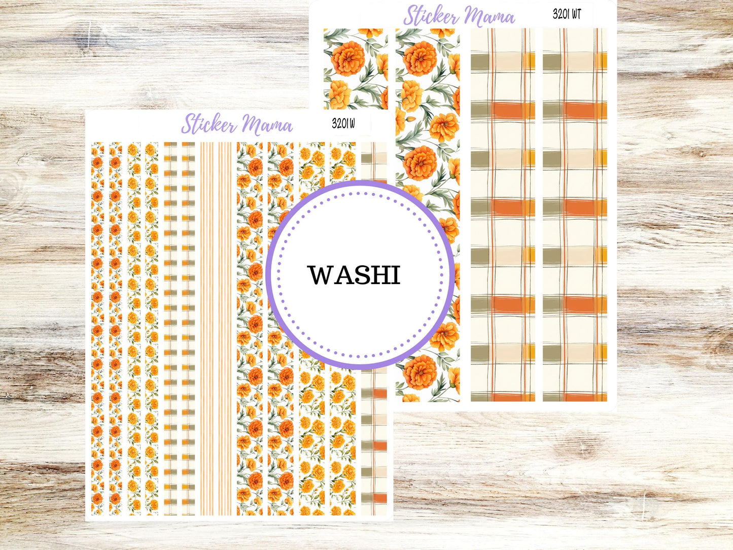 Washi Planner Stickers | Fall Colors 3201