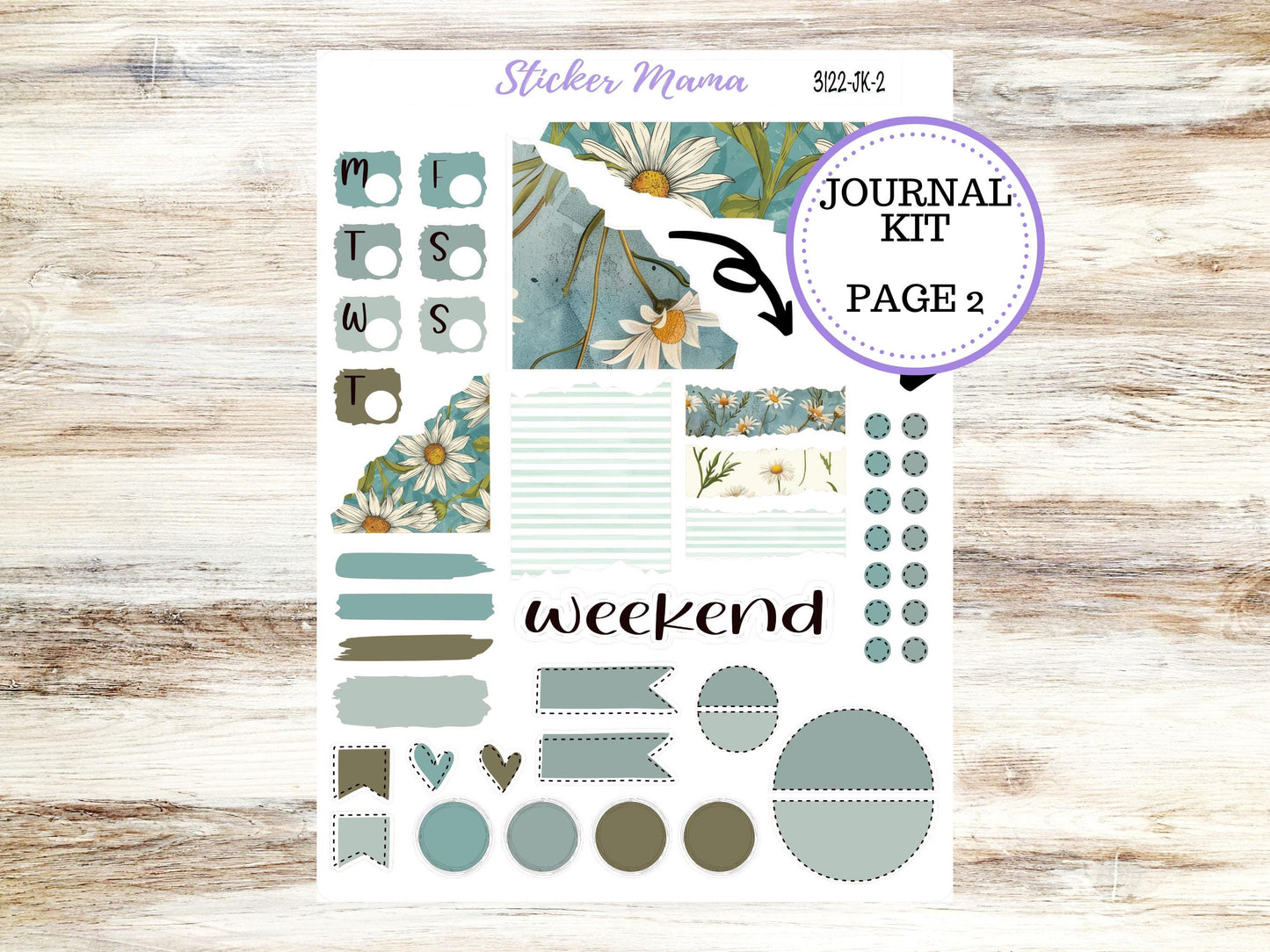 JOURNALING KIT  || #3122 || Vintage Bloom  || Journal Planner || Planner Stickers || Journal Stickers
