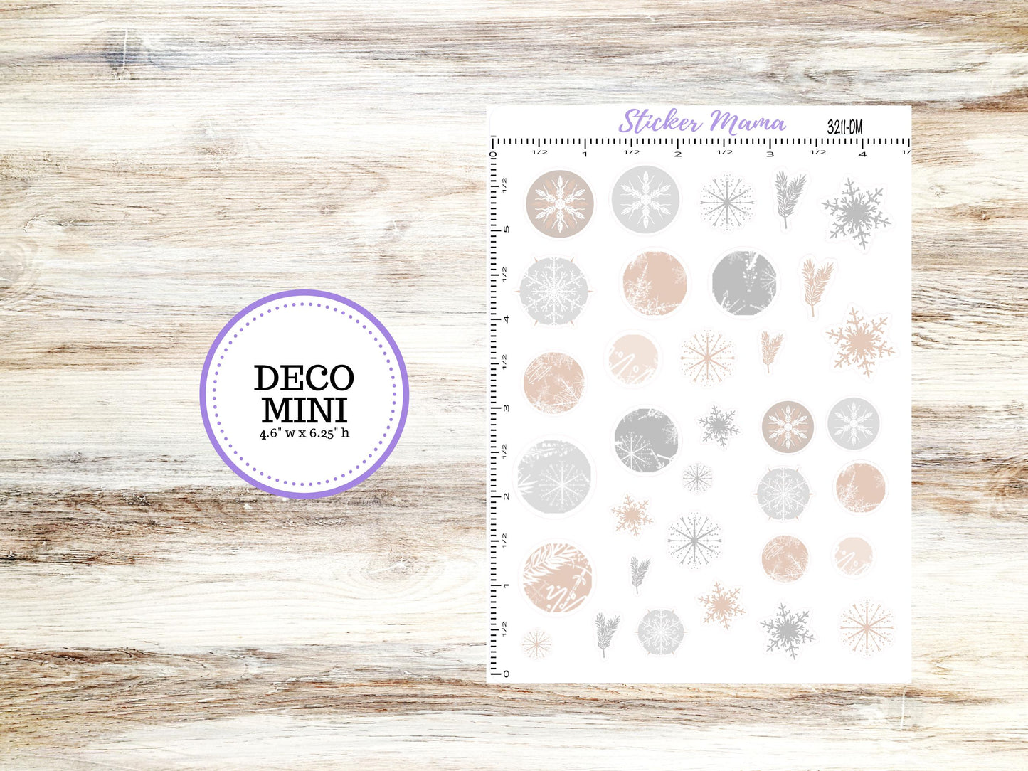DECO-3211 || Pastel Wonderland Deco || PLANNER STICKERS || Winter Stickers || January Deco