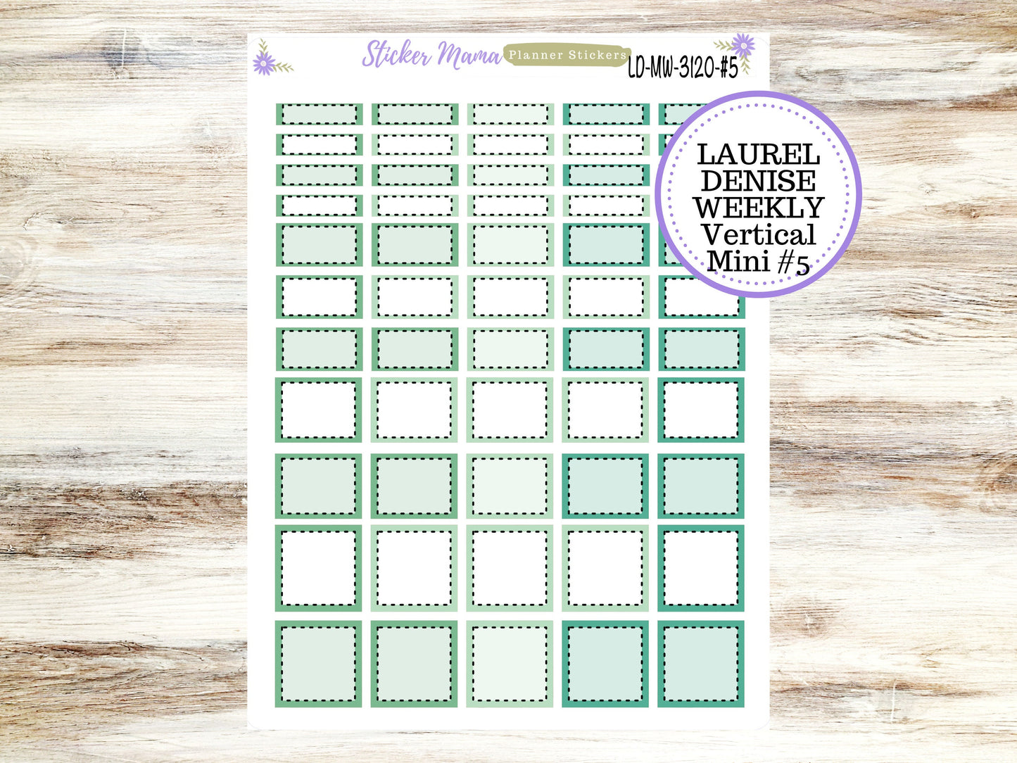 LAUREL DENISE MINI Planner Kit #3120 || Shamrock Magic Laurel Denise Kit || L D  Stickers || Laurel Denise Horizontal Vertical || March