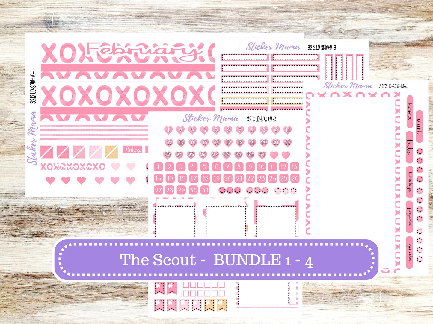 LD Small "The Scout" || PORTRAIT Weekly + Monthly Planner Kit #3212 || Love Notes || Laurel Denise Kit Portrait || February || 10-25