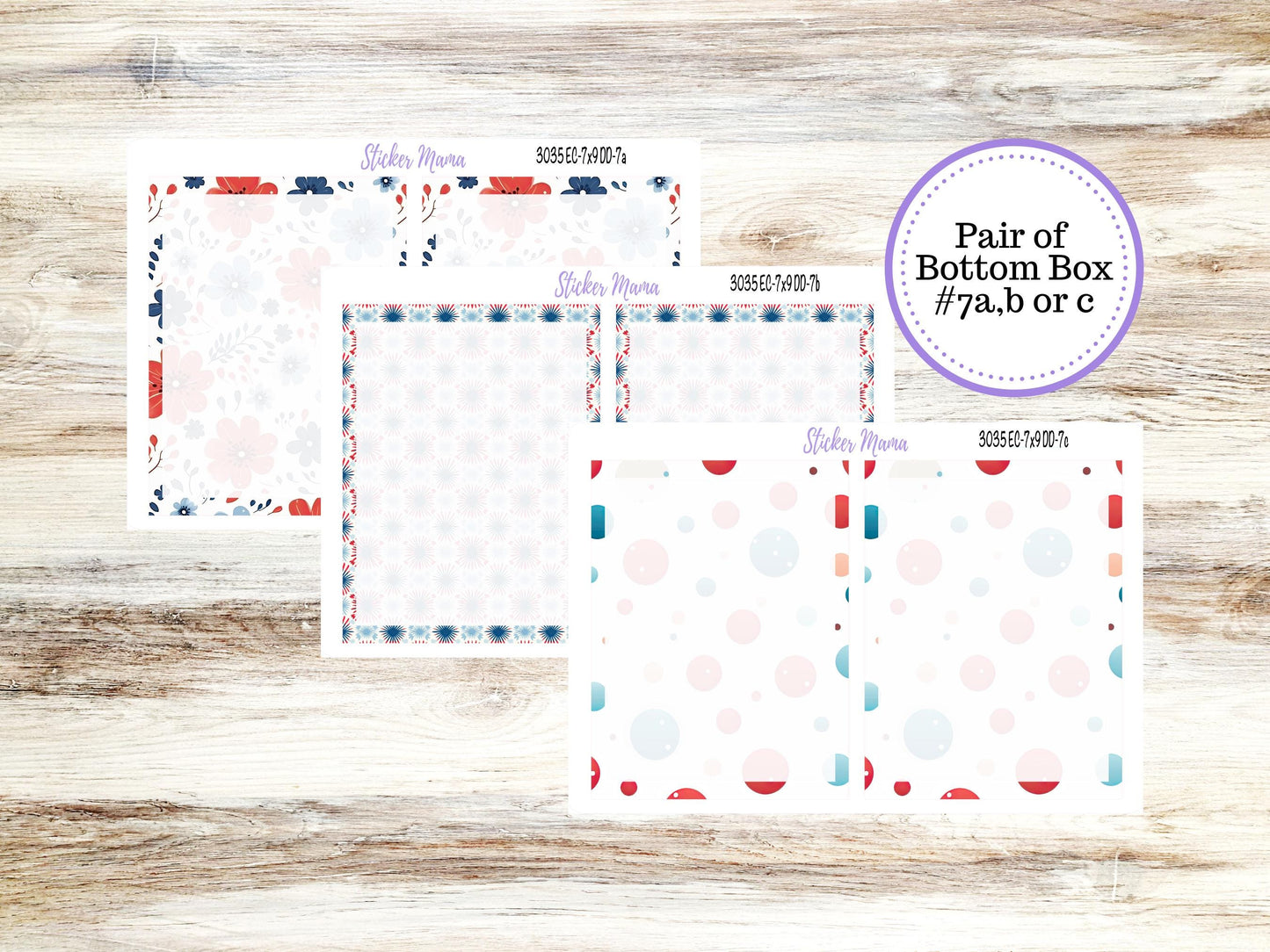 Erin Condren Daily Duo Planner Sticker Kit | 3035 American Dream