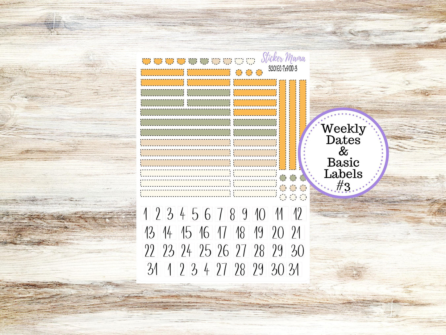 Erin Condren Daily Duo Planner Sticker Kit | 3201 Fall Colors