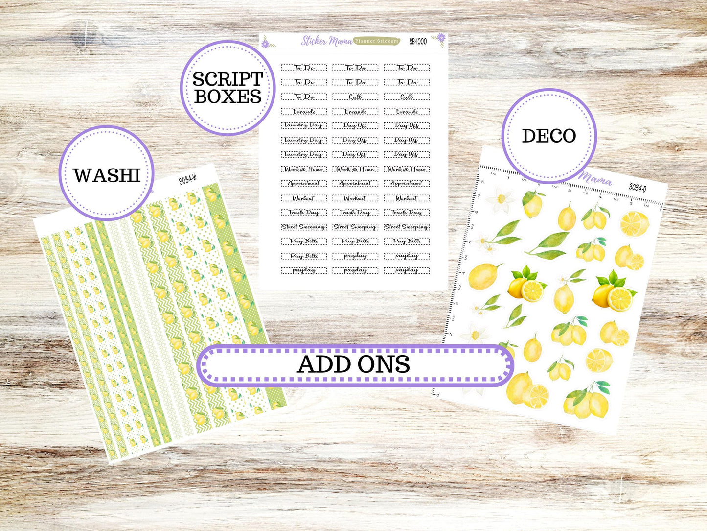 LD “The Nancy & Anne” Large || Week + Month PLANNER Monthly Kit #3034 || Horizontal Vertical Kit || Fresh Squeeze || 11-25