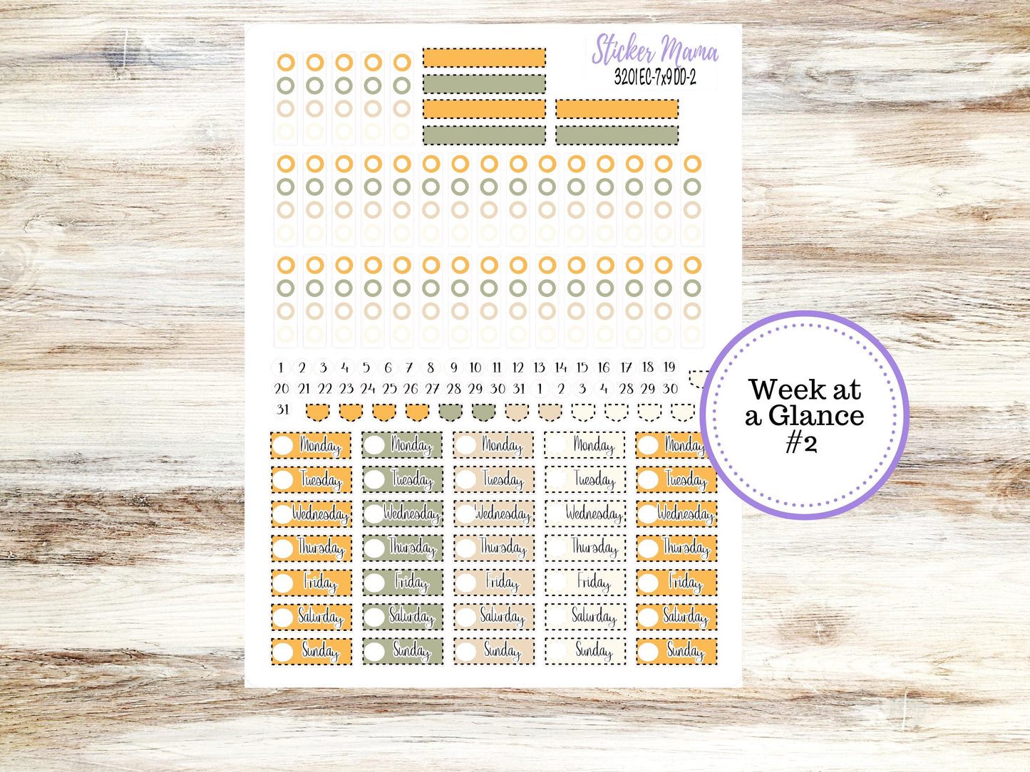 Erin Condren Daily Duo Planner Sticker Kit | 3201 Fall Colors
