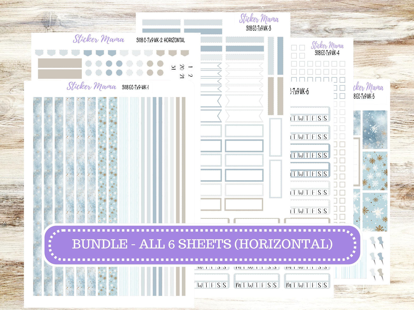 ERIN CONDREN Weekly Planner Kit WK-3118 || January || Weekly Planner Sticker Kit || Erin Condren || 10-25