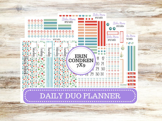 ERIN CONDREN Daily Duo Planner Kit DD-3117 || December  || Daily Duo Planner Sticker Kit || Erin Condren ||