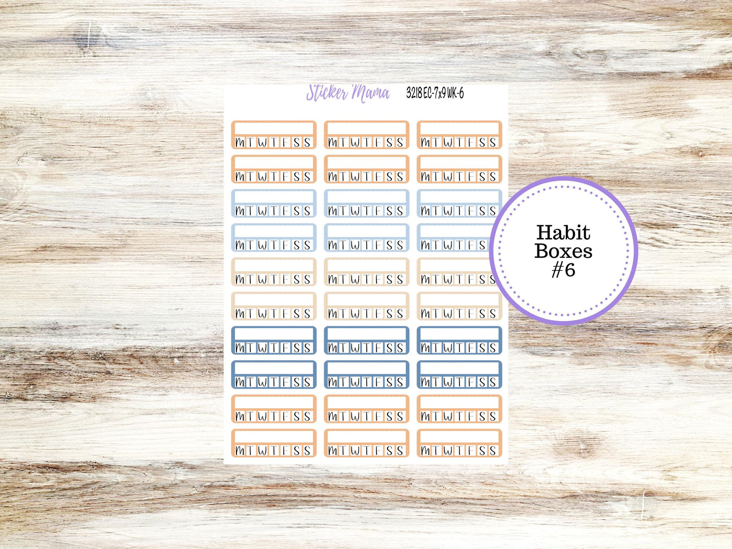 Erin Condren Weekly Planner Kit | Vertical & Hourly Stickers | WK-3218 Blossom Breeze