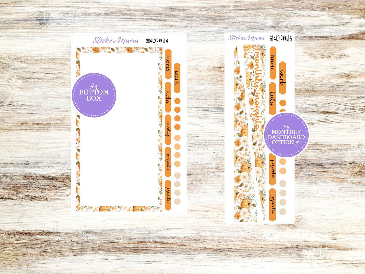 LAUREL DENISE PORTRAIT Weekly + Monthly September Planner Kit #3114 || Pumpkin Paradise || Laurel Denise Kit Portrait || June 25
