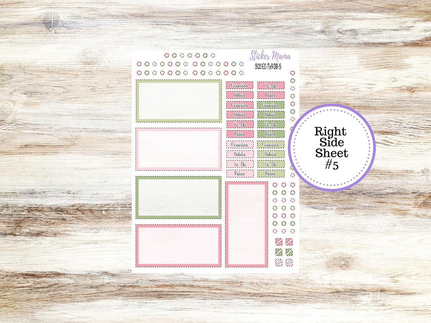 ERIN CONDREN Dashboard Planner Kit DB-3121 || April - Easter Petals || Dashboard Planner Sticker Kit || Erin Condren ||