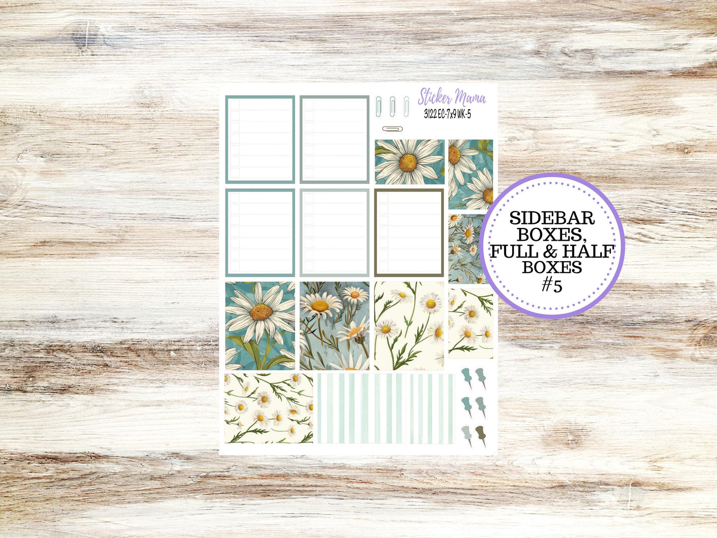 ERIN CONDREN WK-3122 || Vintage Bloom || Weekly Planner Kit || Erin Condren || Hourly Planner Kit || Vertical Planner Kit