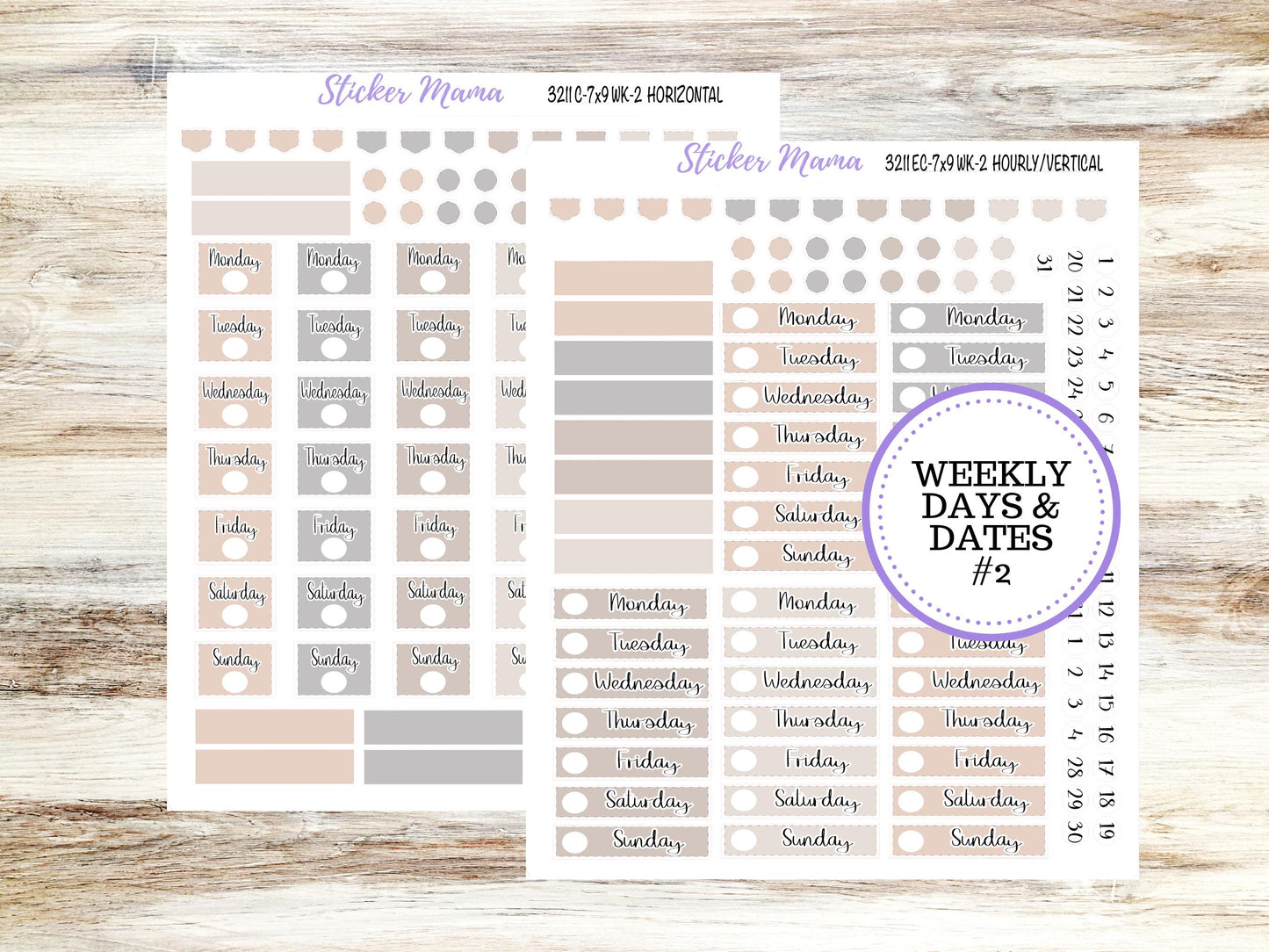 ERIN CONDREN Weekly Planner Kit WK-3211 || January || Weekly Planner Sticker Kit || Erin Condren || Pastel Wonderland || 10-25