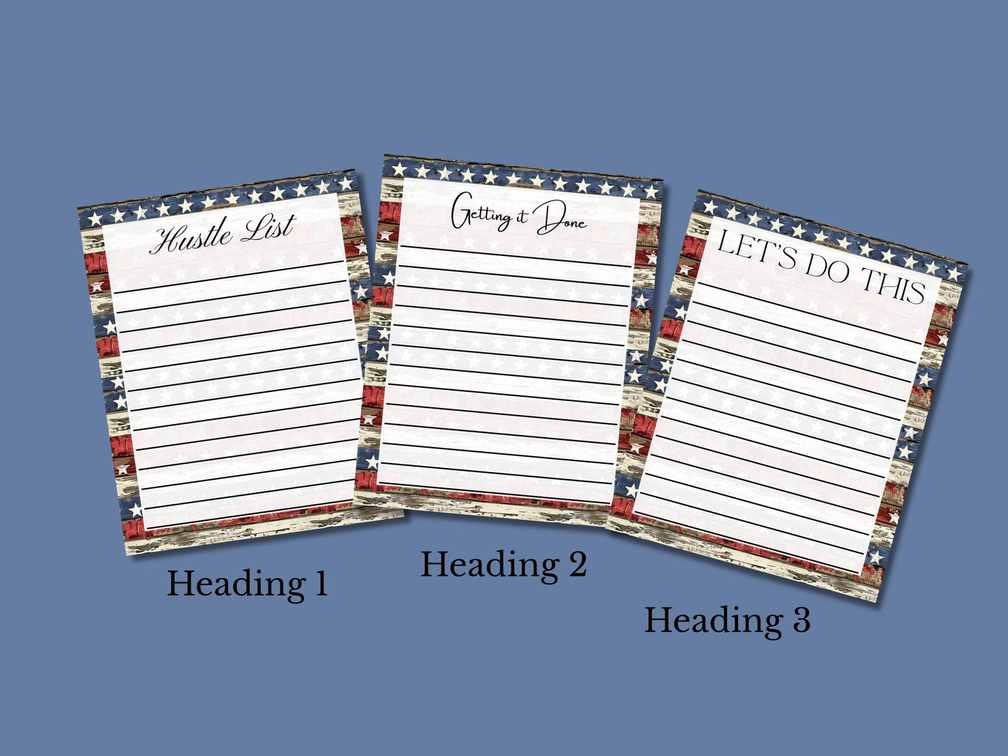 Old Glory 3217 Notepad | 4 x 5 | To Do List | Shopping List | Note Pad