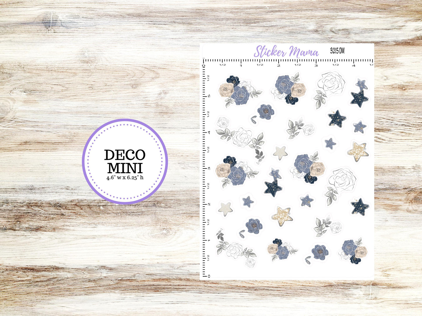 Deco Planner Stickers | Planner Clipart | Charming Roses #3215
