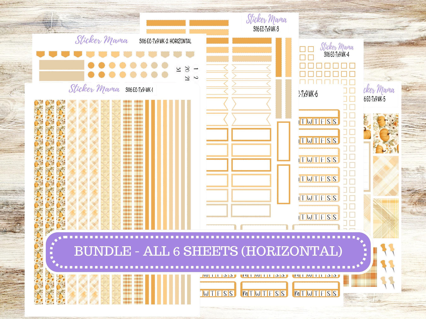 ERIN CONDREN Weekly Planner Kit WK-3116 || November || Weekly Planner Sticker Kit || Erin Condren ||