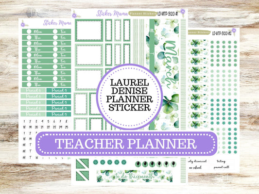 LAUREL DENISE TEACHER Planner Kit #3120 || Laurel Denise Kit || Laurel Denise Stickers || Laurel Denise Planners || March