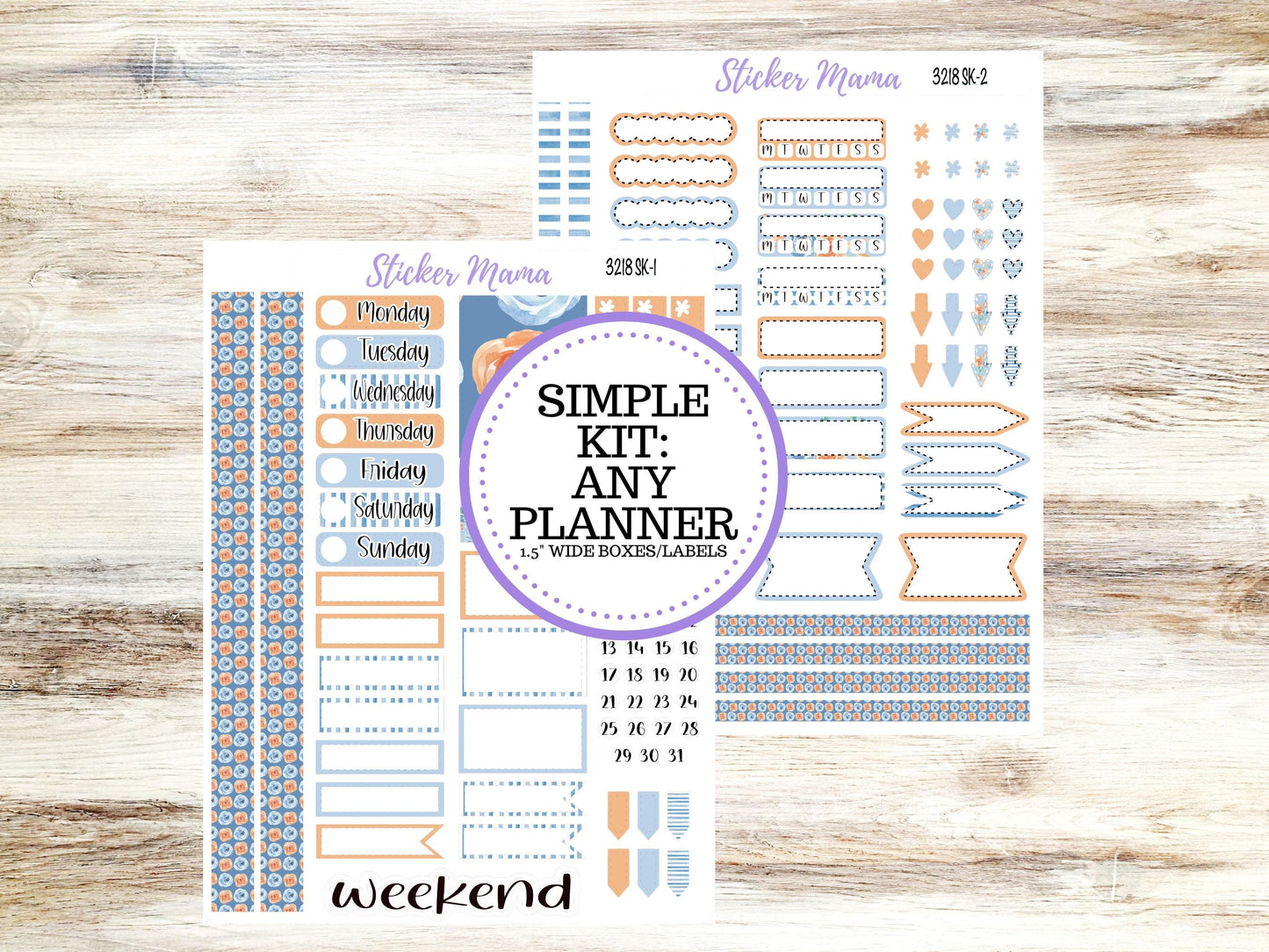 Simple Planner Sticker Kits | Blossom Breeze 3218