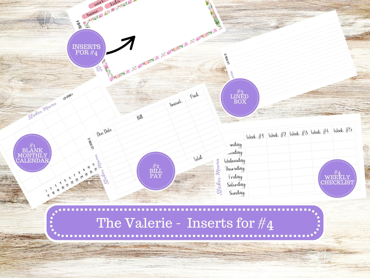 Laurel Denise Large Scout Planner Sticker Kit | Portrait Weekly + Monthly | July 3035 American Dream | 4-26
