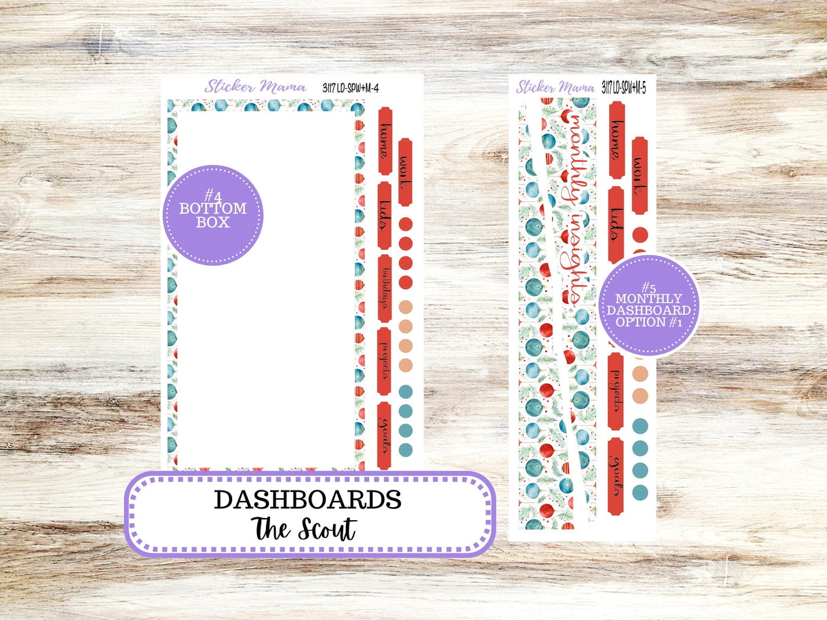 Laurel Denise Small Scout Planner Sticker Kit | Portrait Weekly + Monthly | December #3117 | 10-25