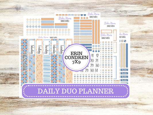 Erin Condren Daily Duo Planner Sticker Kit | 3218 Blossom Breeze