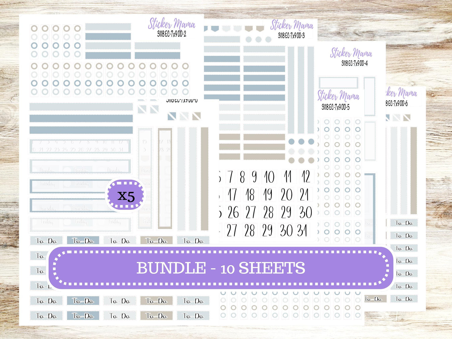 ERIN CONDREN Daily Duo Planner Kit DD-3118 || January || Daily Duo Planner Sticker Kit || Erin Condren ||