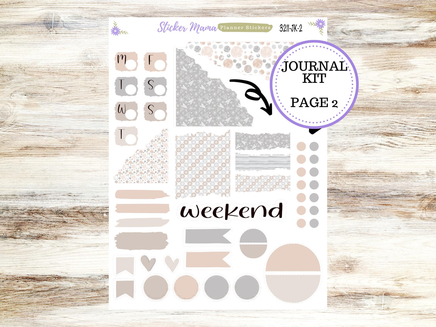 JOURNALING KIT  || #3211 ||  Pastel Wonderland  || Journal Planner || Planner Stickers || Journal Stickers