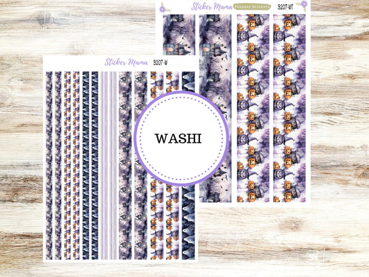 WASHI PLANNER STICKERS || 3207 ||  Haunted Haven || Halloween Washi Stickers || Planner Stickers || Monthly Header