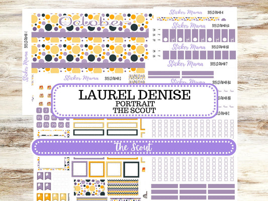 LD "The Scout" || PORTRAIT Weekly + Monthly Planner Kit #3115 || Spooky Palette || Laurel Denise Kit Portrait || Aug 25