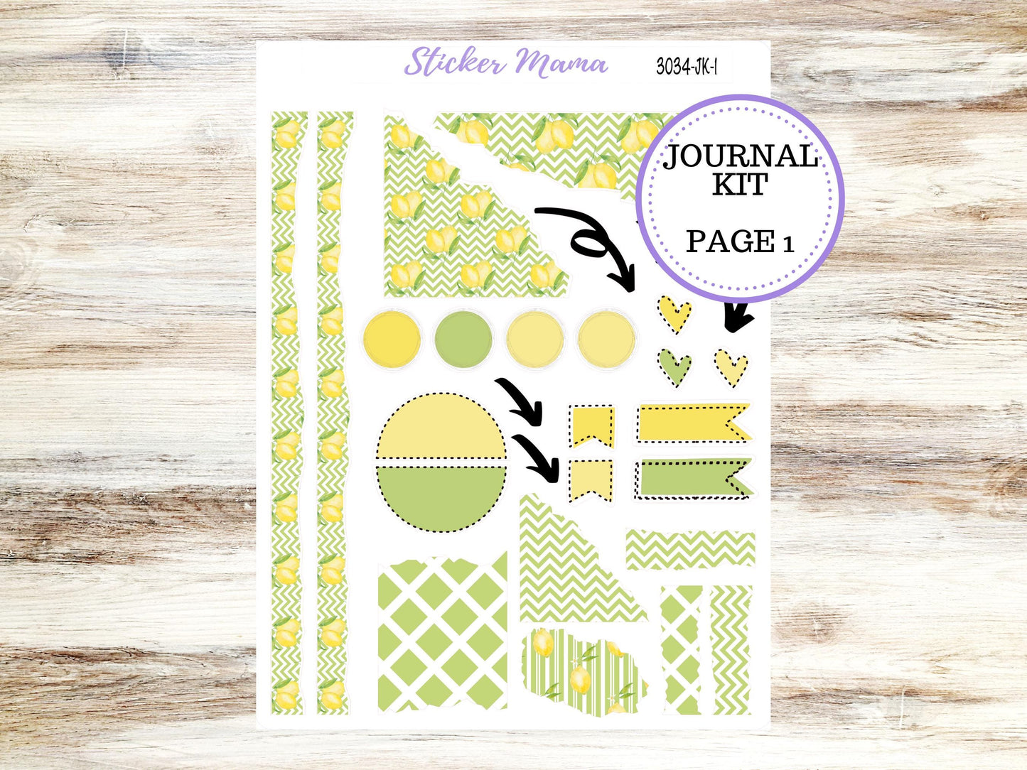 JOURNALING KIT  || #3034 || Fresh Squeeze || Journal Planner || Planner Stickers || Journal Stickers