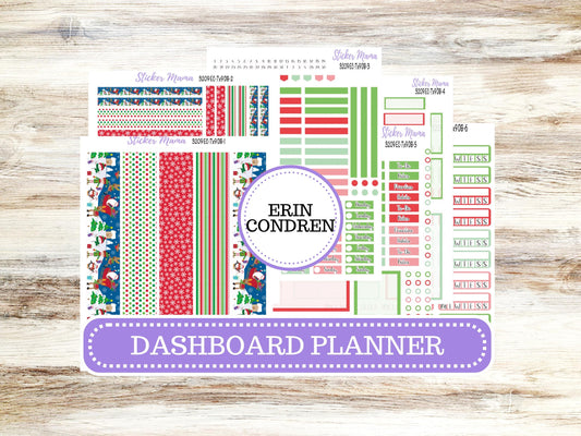 ERIN CONDREN Dashboard Planner Kit DB-3209 || Jolly Pines || Dashboard Planner Sticker Kit || Erin Condren ||
