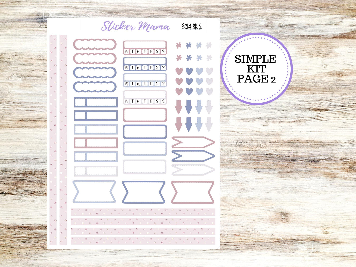 SIMPLE KIT  || #3214 || Peony Palace || Any Kind Planner || Planner Stickers || Planner Stickers