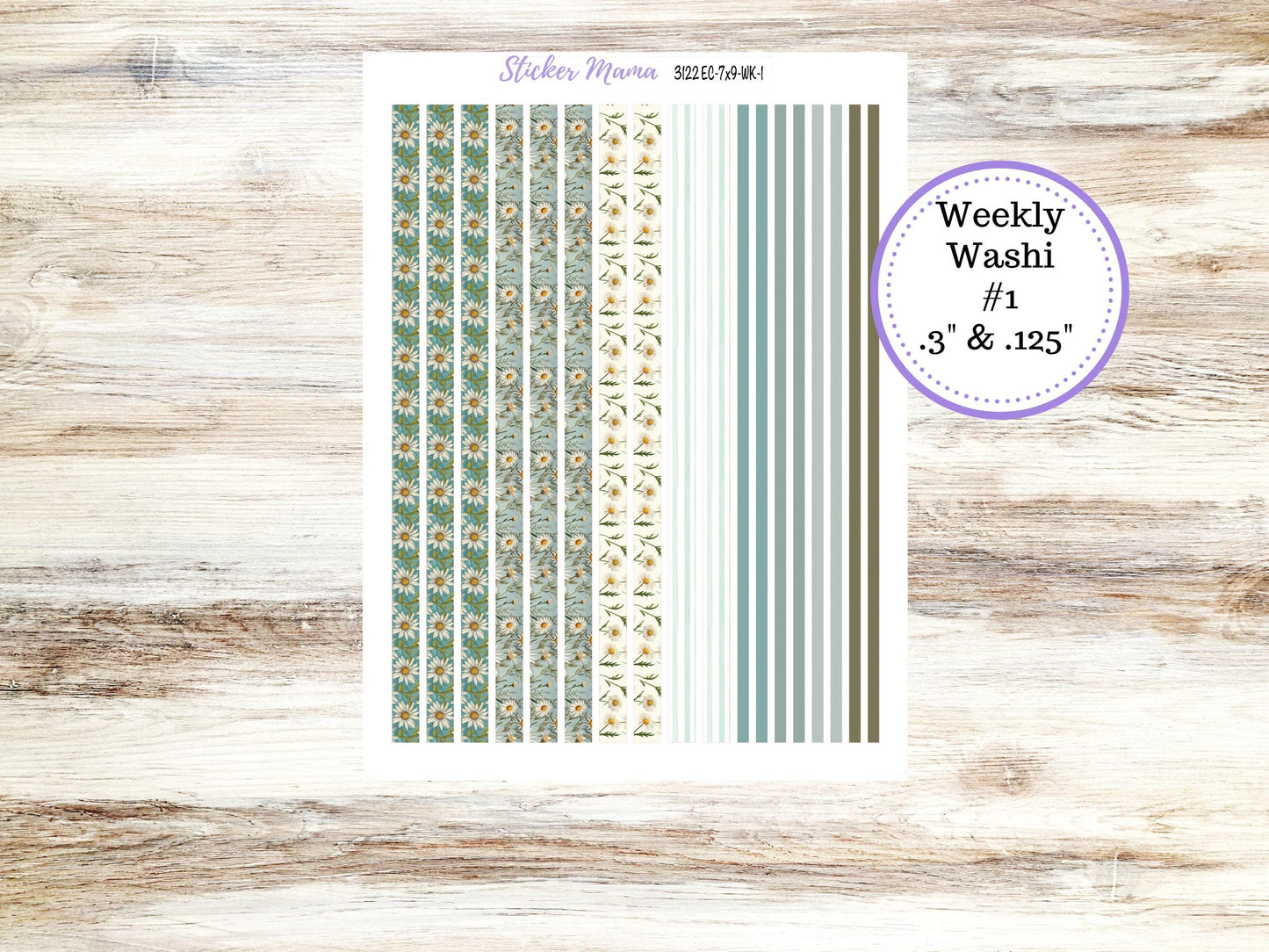 ERIN CONDREN WK-3122 || Vintage Bloom || Weekly Planner Kit || Erin Condren || Hourly Planner Kit || Vertical Planner Kit