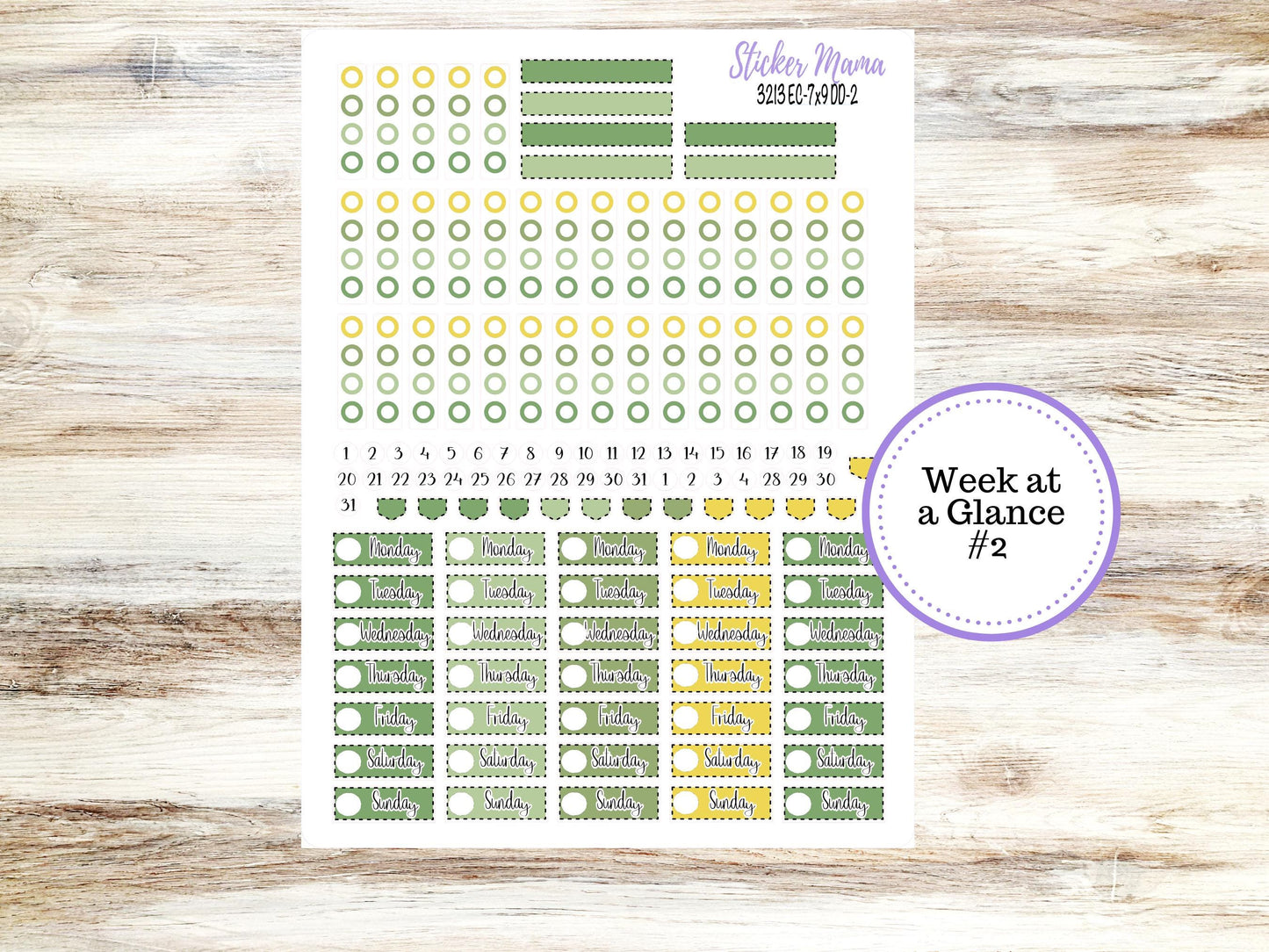 ERIN CONDREN Daily Duo Planner Kit DD-3213 || March - Lucky Blossoms || Daily Duo Planner Sticker Kit || Erin Condren ||