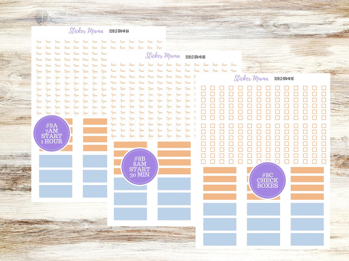 Laurel Denise Small Scout Planner Sticker Kit | Portrait Weekly + Monthly | August 3218 Blossom Breeze 3218 | 5-26