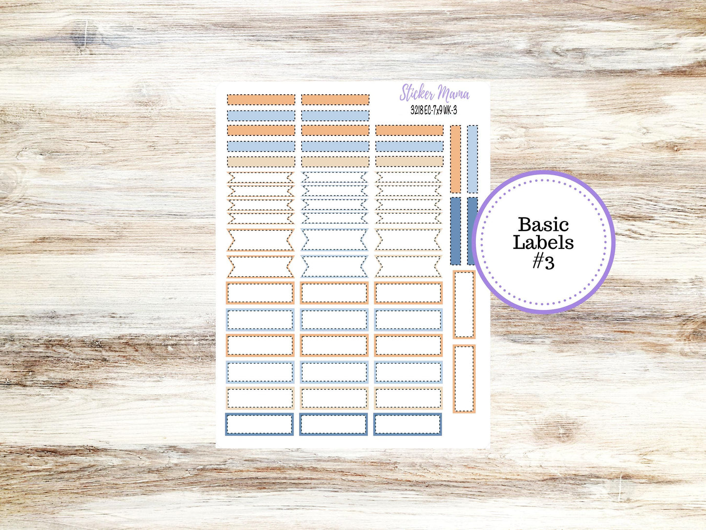 Erin Condren Weekly Planner Kit | Vertical & Hourly Stickers | WK-3218 Blossom Breeze